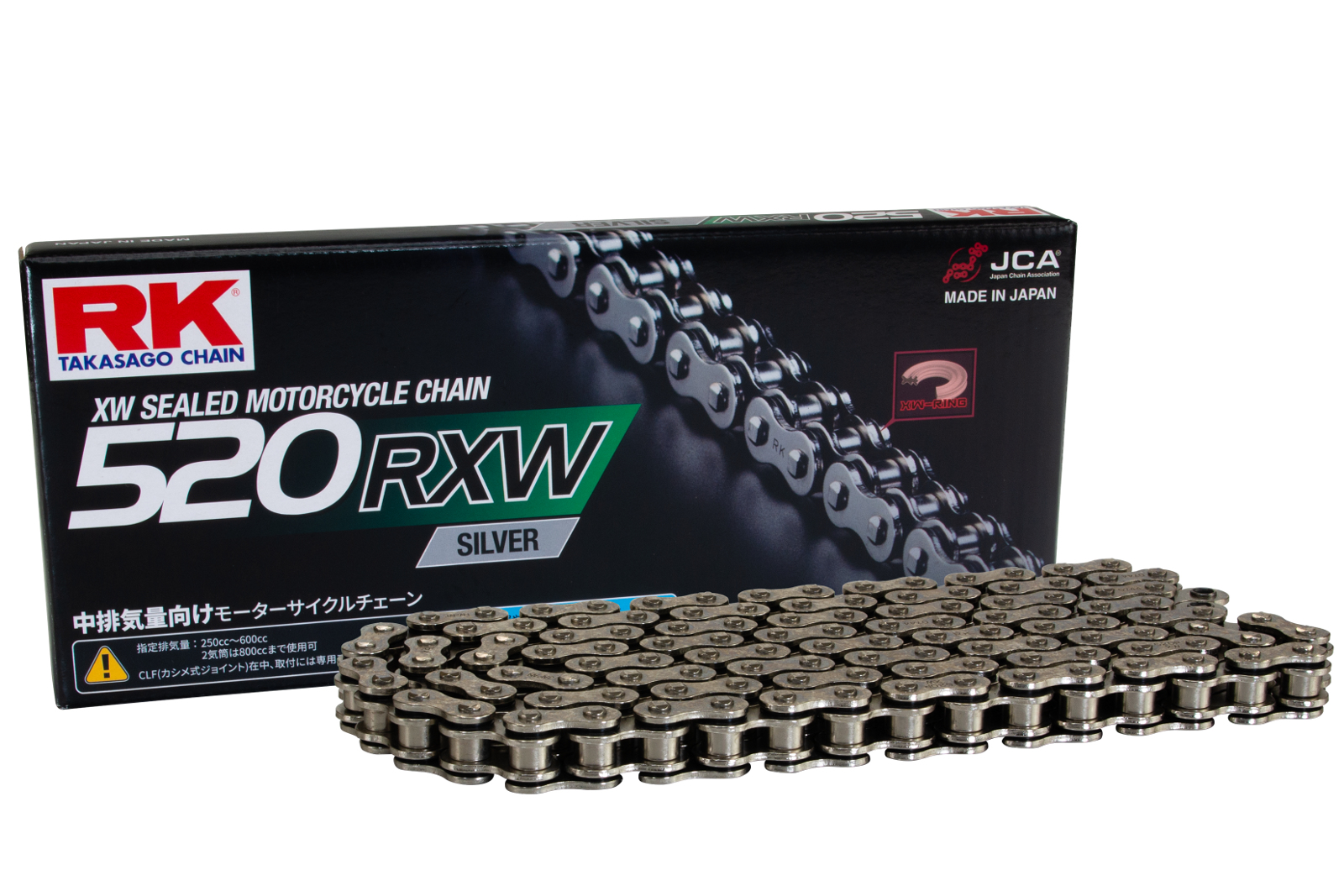 520 RK SV520R-XW メッキチェーン 110L | ラグゼカスタムワークス 