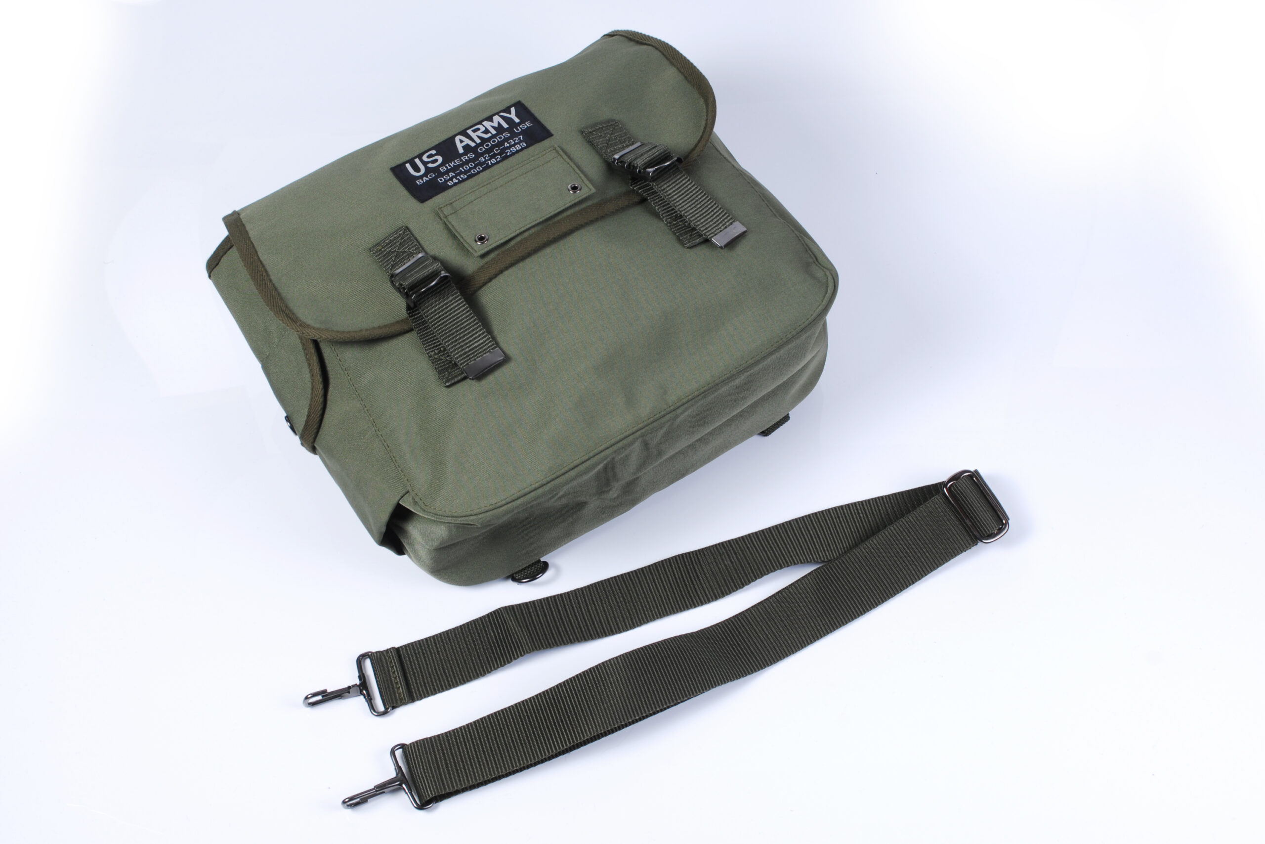 立花 アーミー シングル サイドバッグ US army 当時物 Z1Z2CBKHSSK0750Z400FXGSGT380 旧車會 族 70 カフェレーサー ヤレ レア ツーリング US ARMY アーミーバッグ ブラック ベージュ カーキー シングル 立花