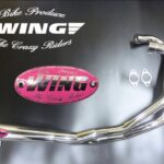 gs400 wing管 GS400 NEWウイング管 メガホンタイプ ピンクエンブレム | ラグゼ